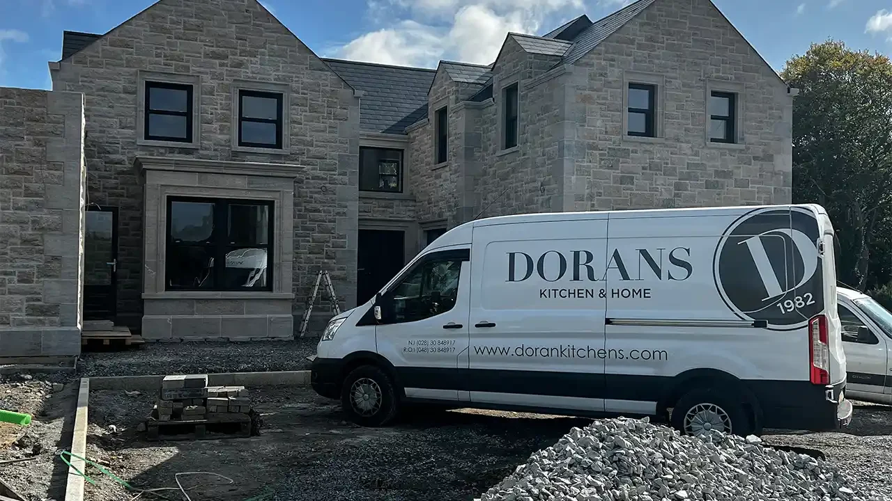 dorans-kitchen-fitter-van-at-project-site dorans-kitchen-fitter-van-at-project-site