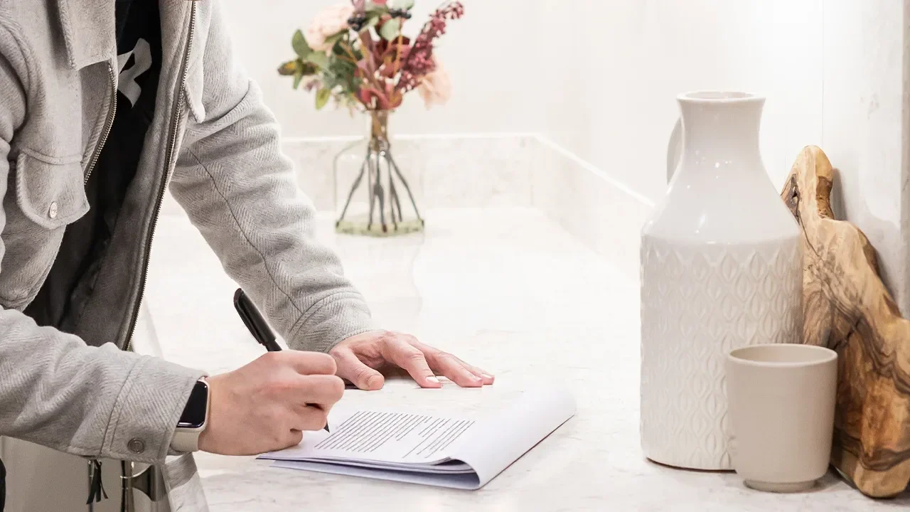 Final Agreement being Signed Off by the Client Doran Kitchens